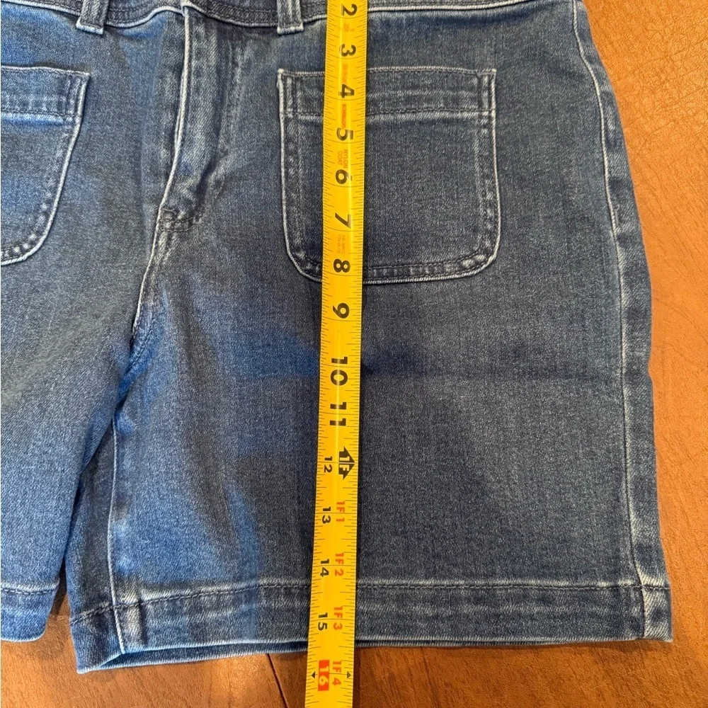 NWT Talbots Patch Pocket Blue Denim Shorts SZ 10; Purchased May 2025
